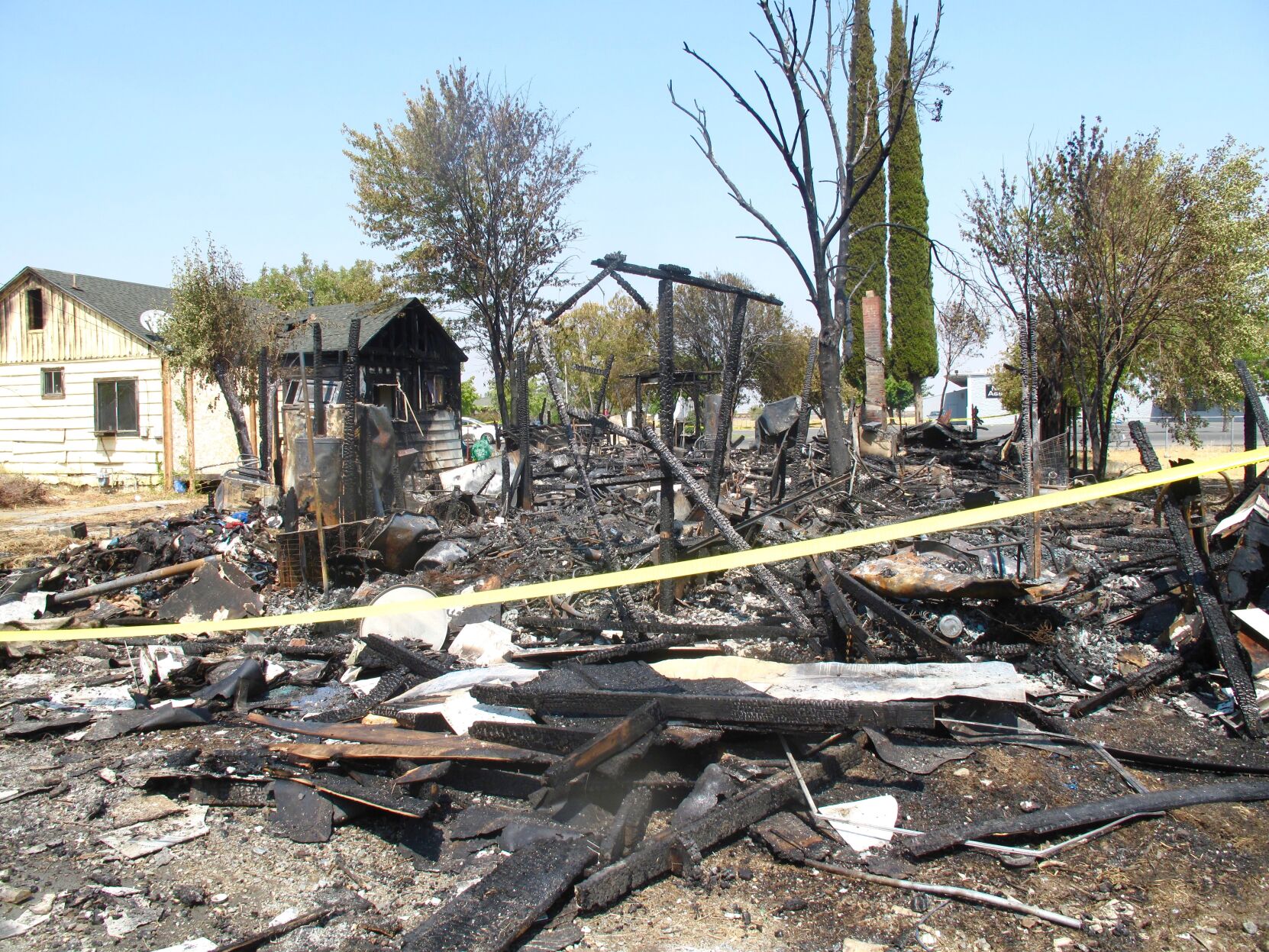 Fire destroys two homes on Solano Street